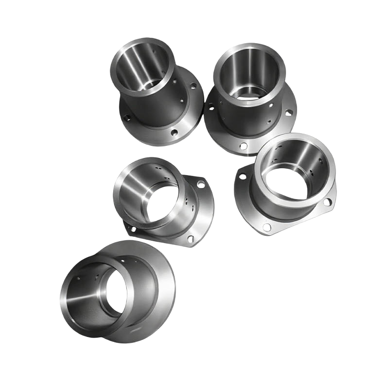 How does a guide bushing ensure precise alignment between the movable and fixed molds during the mold opening and closing process?